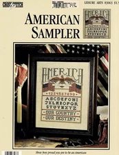 AMERICAN SAMPLER-CROSS STITCH CHART-CROSS STITCH LITE-LEISURE ARTS 83063
