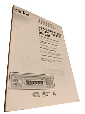 Clarion Betriebsanleitung Owner Manual DB338R/DB338RB/BD239R/BD239RG/DB238R