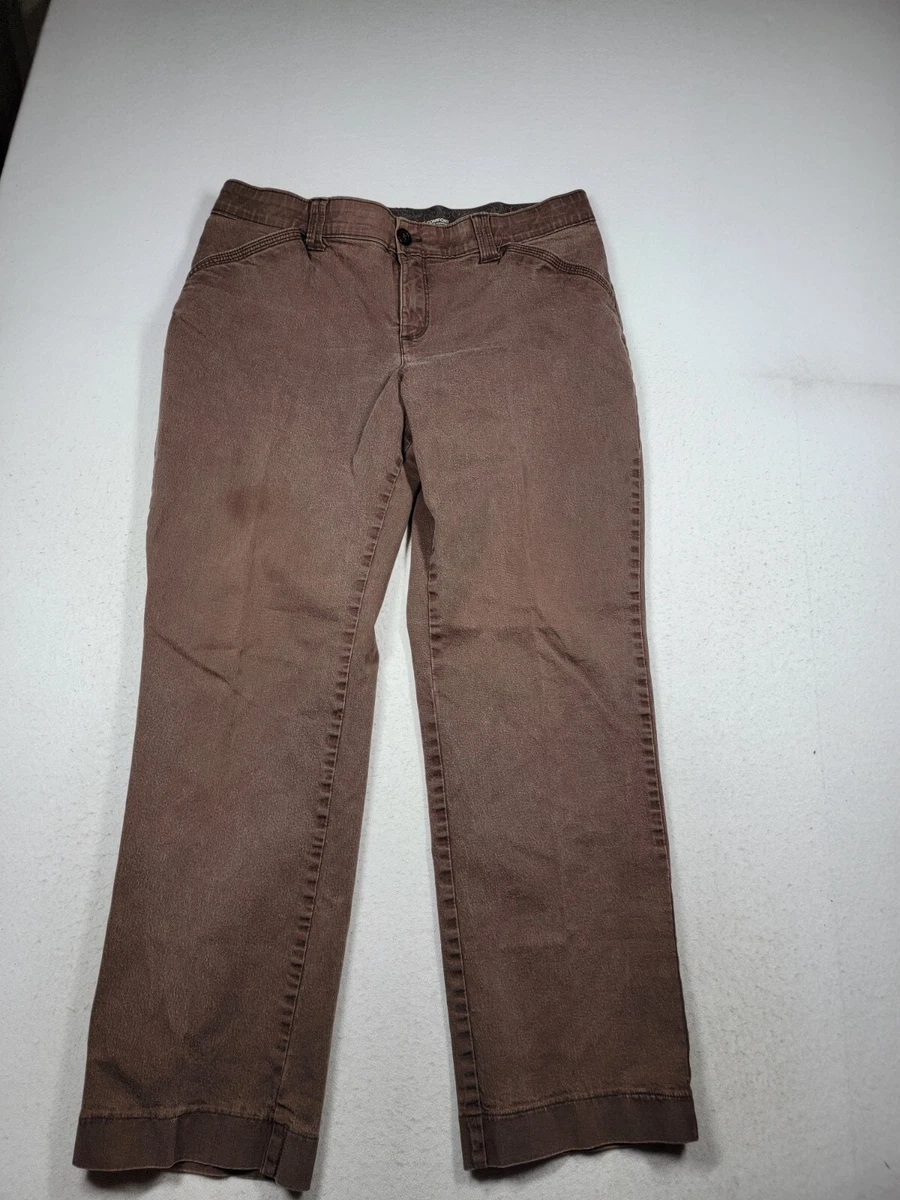 Lee Comfort Waistband Stretch Size 18 Women's Denim Jeans Brown