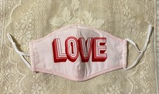 gap women s washable face mask pink love nose wire adjustable strings