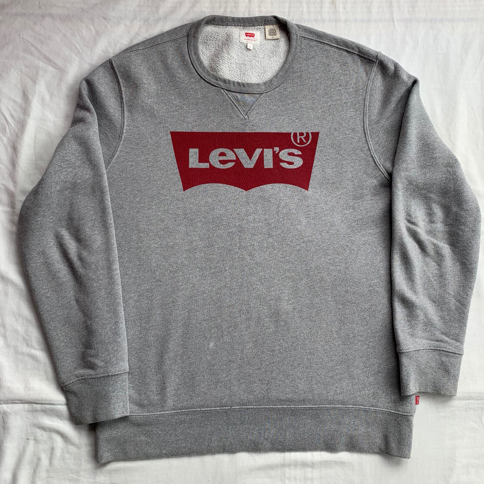 LEVIS LEVI STRAUSS Grey Batwing Logo 