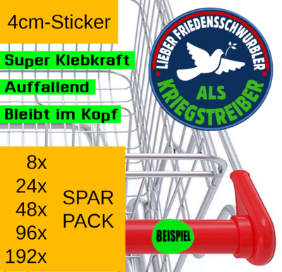 „Ich Bin Ein Friedensschwurbler“ Autoaufkleber – Wasserfest, UV-beständig, 10 Cm