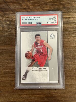 PSA 10 2011 SP Authentic KLAY THOMPSON Rookie Star RC #23! | eBay