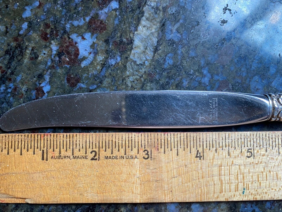 🍴 Wallace Sterling LA REINE HH Knife, 9" (No Mono or Mono Removal) AS FOUND 🍴 - Image 2 of 4