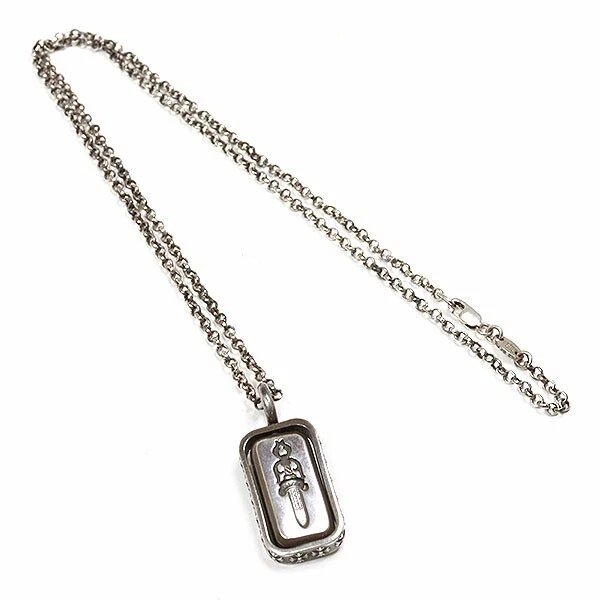 Chrome Hearts Flip A Ch Croce Pugnale Collana Rotolo Catena 50.8cm SV925 Pendant