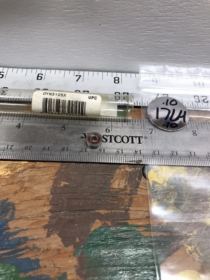 DYNAMITE DYN3105X {1/8” X 5/16” X 1pc.} Flanged Ball Bearing{ONE PIECE} USA SHIP - Image 2 of 3