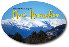 Magnet Me Up New Hampshire Mount Washington State Scenic Oval Magnet Decal