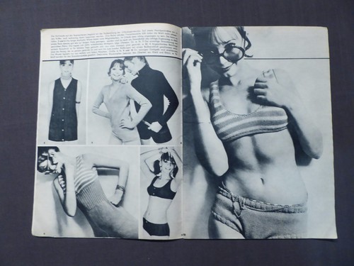 Modische Maschen, Nr.1 von 1970, Schnittmusterbogen dabei, DDR Zeitschrift - Bild 2 von 3