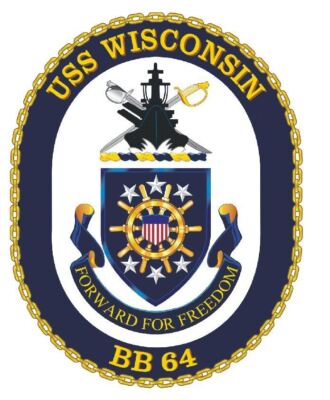 USS Wisconsin Sticker Decal M220