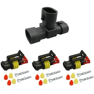 Superseal T-Stecker T-Stück T-Verteiler und 3x Buchse 2-pol. KFZ, LKW, Anhänger