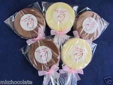 PERSONALISED HEN CHOCOLATE LOLLIPOPS/FAVOURS/SWEETS PARTY BAG FILLERS/GIFT