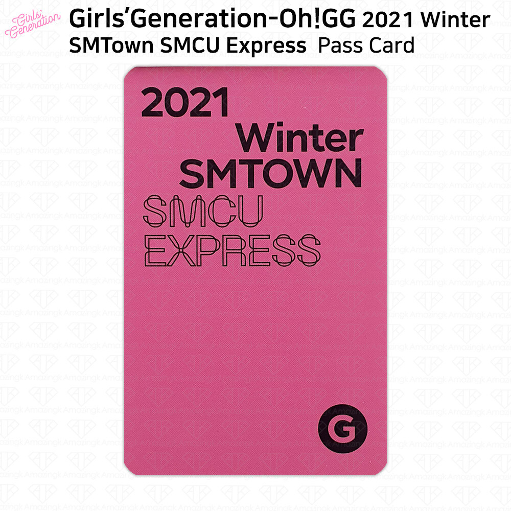 SMCU 少女時代 ユナ YOONA Oh!-GG SMTOWN バッジ トレカ SNSD 2021 Winter SMTOWN SMCU Express Photocard Passcard KPOP K-POP