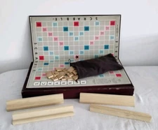 Scrabble Board Game Vintage With 106 Tiles Selchow Righter Co