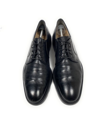 Salvatore Ferragamo Mens Pebbled Leather Derby Lace-up Dress Oxford Size 10.5D - Picture 4 of 9