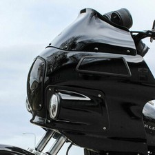 Klock Werks 9 Black Flare Windshield Harley F...