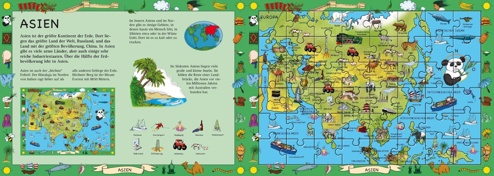Thumbnail - Mein Atlas-puzzlebuch Für Kinder Ab 6 Jahren Friedemann Bedürftig Buch