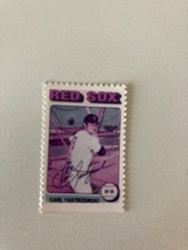 Carl Yastrzemski 1975 Topps MINI Stamp - RARE