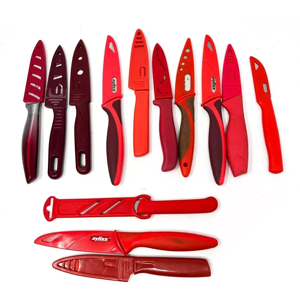 13 Pcs Zyliss, Messermeister and Assorted Multicolor Knife Set