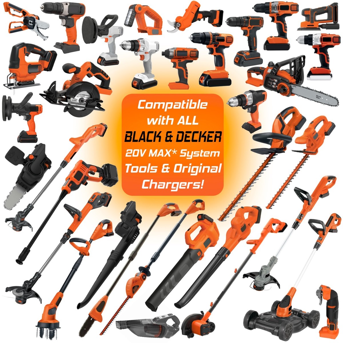 For Black and Decker 20V MAX Li-ion 20 Volt Battery LBXR20