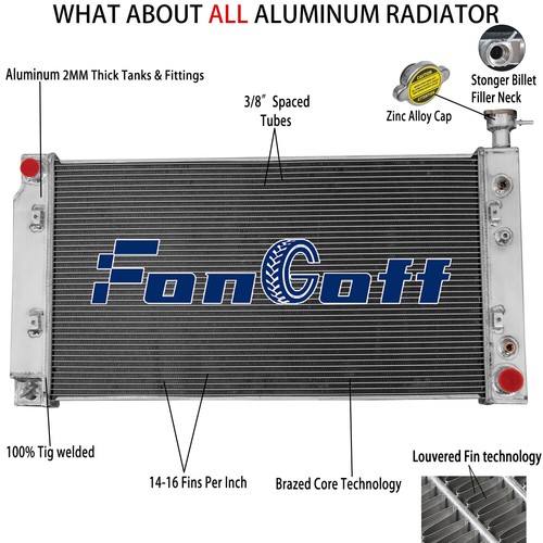 3-Row Radiator For 2003-2005 Chevy Express 1500 2500/GMC Savana 1500 ...