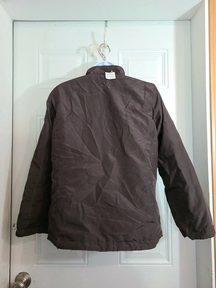 Двусторонняя коричневая/синяя куртка для девочек Zero X Posur размер большой L (14) - Изображение 4 из 4