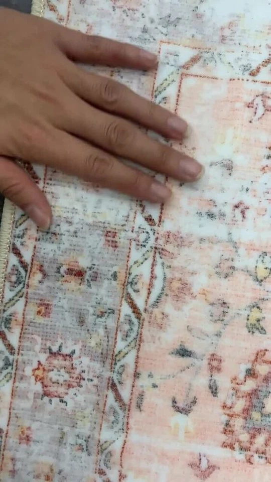 Retro Area Rugs 8x10 for Living Room Bedroom Floor Mat Non-slip Machine Washable - Image 4 of 4