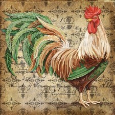 Bead Embroidery Kit Rooster Bead needlepoint DIY Tela Artis