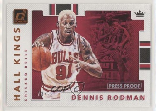 2017 Panini Donruss Basketball Press Proof Orange Dennis Rodman #29