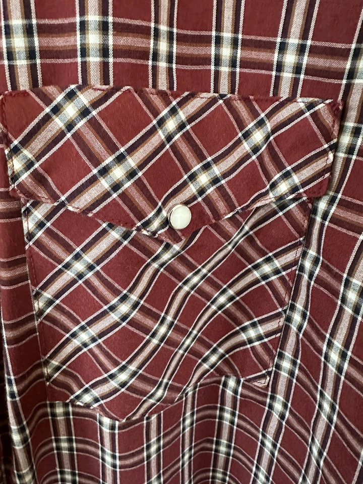 Camisa Frontier Western Pearl a Presión Manga Larga con Botones Talla 2XL Foto 4 de 4