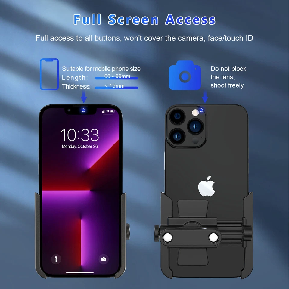 Bicycle Motorcycle MTB Bike Handlebar Aluminum Mount Holder for Cell Phone GPS - Image 4 of 4