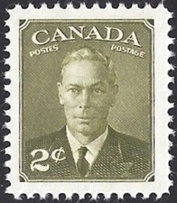 🍁Canada   #305   King George VI    Brand New  1951  Poste Postage Issue     (C)