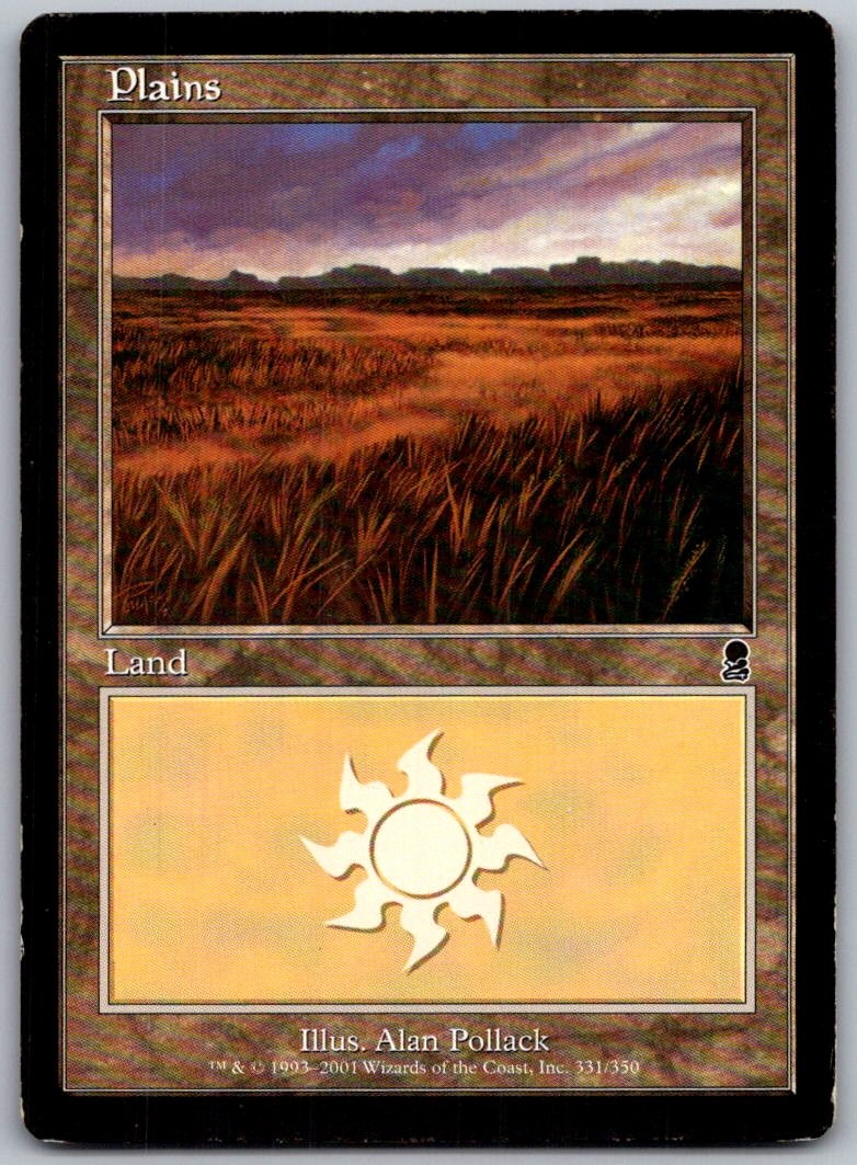 Plains (331) 331 Land Odyssey Magic: The Gathering Lightly Played