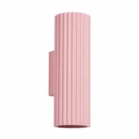 Minimalistisch Wandleuchte Karbon 20 2-Flammig Aluminium Rosa GU10 LED
