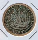 1772 Dutch Netherlands VOC 6 Stuiver Ship ZEELAND Silver Coin_b600