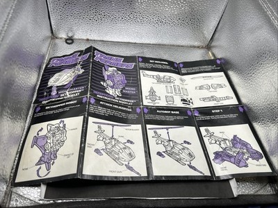 Transformers G1. 1989 Micromaster Skyhopper. Instruction Booklet