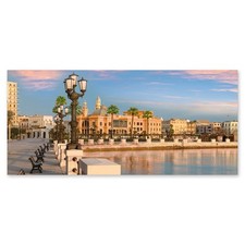 Lupia Quadro su Tela Canvas DEEP 65X143 PUGLIA-BARI LUNGOMARE