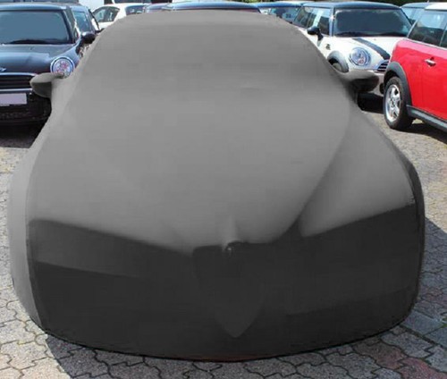 Vollgarage Car-Cover Schwarz mit Spiegeltaschen für Alfa Romeo Spider ab 2006 - Picture 4 of 4