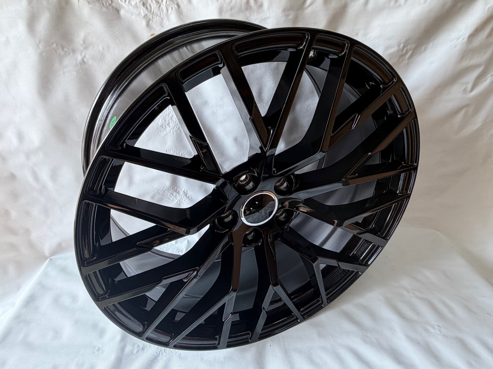 4PC 20x9 AUDI R8 GLOSS BLACK WHEELS RIMS A3 A4 A5 A6 A7 S4 S5 RS 5x112 +32MM