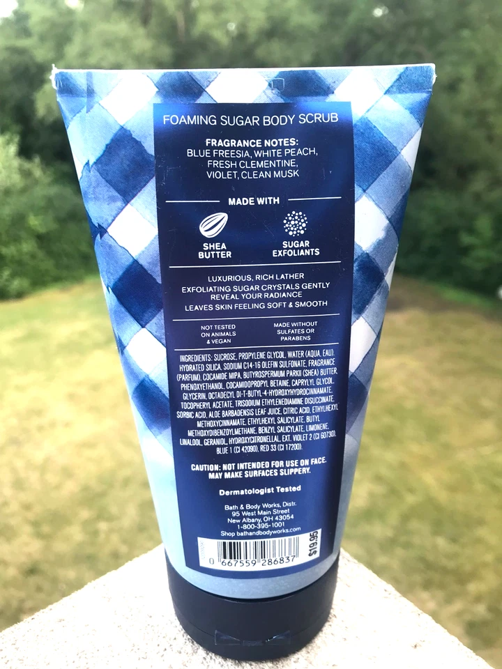 BRAND NEW Bath & Body Works GINGHAM Foaming Sugar Body Scrub - 8 oz - Image 2 of 2