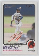 2022 Heritage High Number Special Edition Red Ink 11/73 Freddy Peralta Auto 11qz