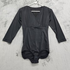 CYSM Leila Bodysuit Womens S/M Black 3/4 Slee...
