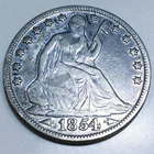 1854-O Seated Liberty Half Dollar Beautiful High Grade Coin Rare Date