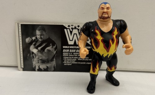 VINTAGE WWF HASBRO BAM BAM BIGELOW WRESTLING ACTIO...