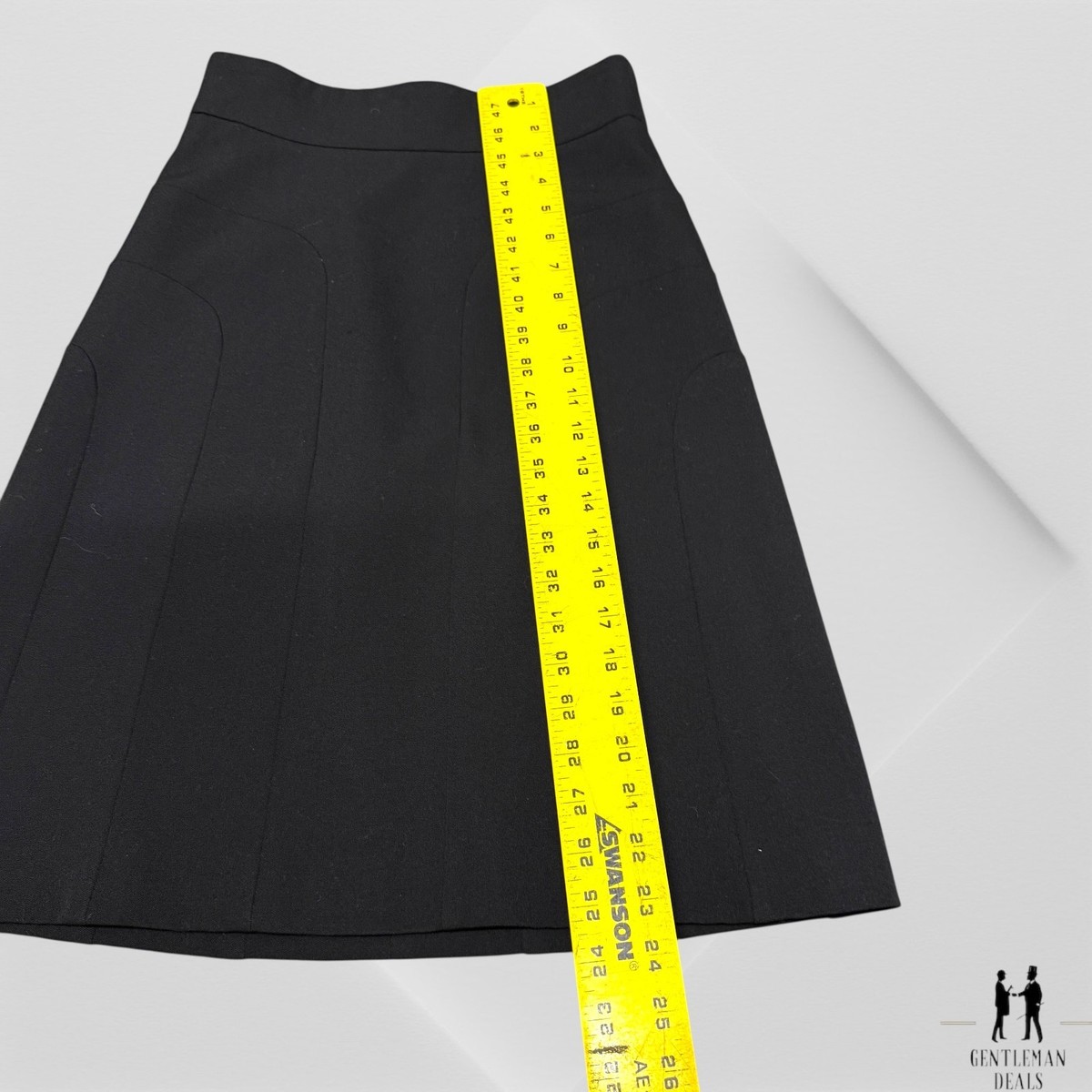 GUCCI Gucci High Waist Black A line Skirt IT38 AU 6 Cotton Blend Made In Italy View 5
