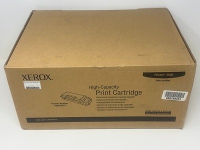 Xerox Phaser 3600 High Capacity Black Toner Laser Printer Cartridge - New Sealed