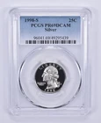 1998-S Washington Quarter Silver PR69 DCAM PCGS Blue Label *7727