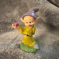 Vintage Disney Snow White & The Seven Dwarfs Dopey PVC Figure Toy 2.5”