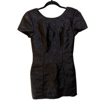 Express Metallic Deep Back V Dress Size 2