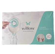 Willow Pump  Reusable Milk Containers  Size 24 MM  1 Pair  New Open Box
