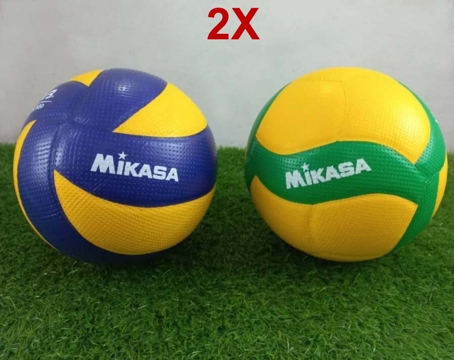 Mikasa Volleyball V200W MVA 200 FIVB Approved Ball Green-Blue Size